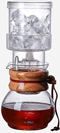 XFHuanHai Cold Drip koffiezetapparaat Cold Brew Dripper Cold Brew kan voor ijskoffie en ijsthee met instelbare druppelventiel 400ml