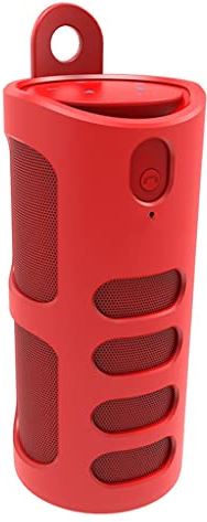 SCDMY Draadloze Bluetooth-luidsprekers Outdoor Column Hifi Stereo Subwoofer Music Box Draagbare High-Power Speaker Support TF-kaart (Color : Red)