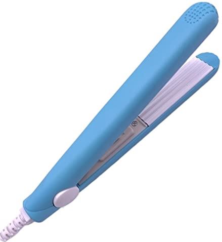 FMOPQ Een Mini Hair Iron Roze Golfplaat Elektrische Krultang Curling Modeling Tools (Kleur: Roze) (Blauw)