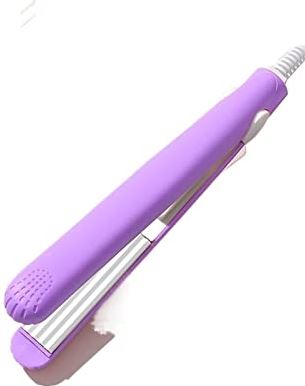 FMOPQ Nieuwe Mini Haar Perm Roze Keramische Golfplaat Elektrische Krultang Curling Stijltang Styling Tool (Kleur: Roze met Doos) (Paars Met Doos)