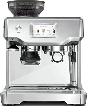 BOBRING Semi-automatische pompende Italiaanse espressomachine met molen en stoompijpje 1700W koffiezetapparaat voor Americano koffie of thee, roestvrij staal (kleur: zilver) (zilver)