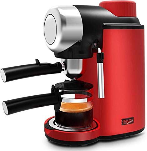 FMOGGE Koffiezetapparaat Koffiezetapparaat Mini Semi-Automatisch Koffiezetapparaat Melkopschuimer Espresso- En Cappuccino-Apparaat Voor Koffie En Thee Zetten Koffiebrouwer