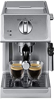 BOBRING Huishoudelijke koffiemachine, halfautomatische espressomachine met melkopschuimer, ingebouwde koffiemolen, voor latte- en cappuccino-drankjes