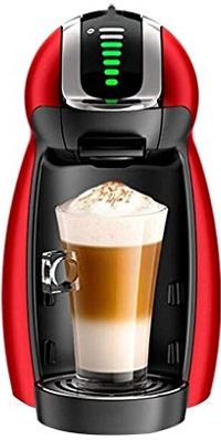 FMOGGE Koffiezetapparaat Capsule Koffiezetapparaat Creatief Automatisch Melkschuim Alles-In-Één Koffiezetapparaat Voor Thuiskantoor Amerikaans Koffiezetapparaat 6 Kopjes Koffiebrouwer (Rood)
