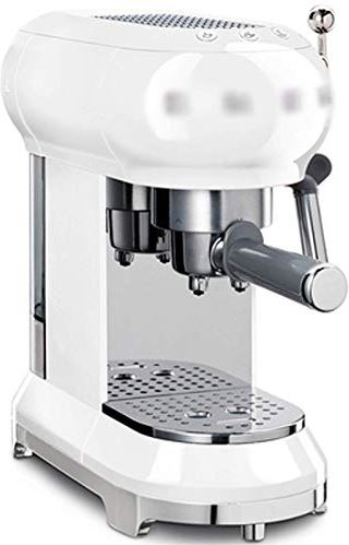 FMOGGE Koffiezetapparaat Snelle Verwarming Capsule-Koffiezetapparaat Voor Thuiskantoor Met Melkopschuimer Semi-Automatische Kleine Latte- En Cappuccinomaker Koffiezetapparaat (Wit)