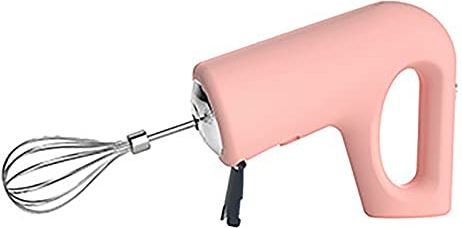 FMOPQ Elektrische handmixer Elektrische huishoudelijke kleine draadloze creamer Multifunctionele mixer Automatische eierklopper (kleur: wit, afmeting: 6x7,5x4,3 cm) (roze 6x7,5x4,3 cm)