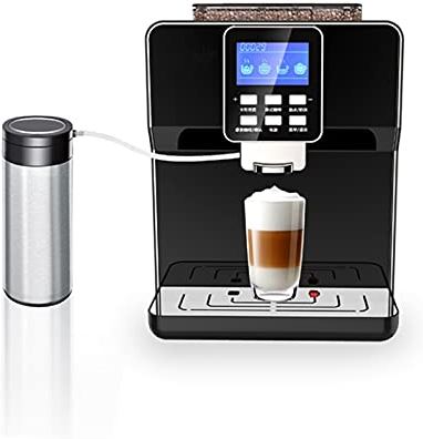 FMOGGE Koffiezetapparaat Commercieel Koffiezetapparaat Automatisch Koffiezetapparaat Versgemalen Koffiezetapparaat Espressomachine (Wit Eu)