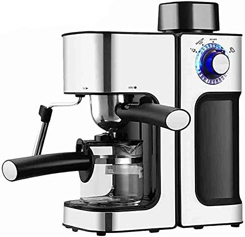 FMOGGE Koffiezetapparaat, Koffiemachine Druppelkoffiezetapparaat Koffiemachine Programmeren Automatisch Melkschuim Luxe Koffiezetapparaat Geschikt Voor Het Zetten Van Koffie, Cadeau (Silver One Size)