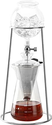 XFHuanHai Ice Drip-koffiezetapparaat 400 ml Cold Brew-koffiezetapparaat Giet over koffiezetapparaat met roestvrijstalen dubbele filterkoffiepot voor thuiskeukengeschenken