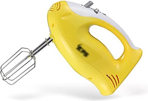 FMOPQ Elektrische handgarde Elektrische eierklopper Huishoudelijke draagbare mini-eierklopper Crèmemixer Bakgereedschap (kleur: wit, afmeting: 21x8x14cm) (geel 21x8x14cm)