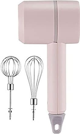 FMOPQ Elektrische handgarde Draadloze eierklopper Elektrische huishoudelijke automatische mini-mixer Bakgereedschap Eierklopper Roomgarde (Kleur: roze, afmeting: 9,5x6,4x20,5 cm) (roze 9,5x6,4x20,5 cm)