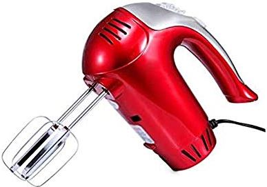 RTYHASGHHH Electric Hand Mixer 5 Speed Mixing with Stainless Steel Beater Attachments Compact Light Portable 300 Watt Powered Blender for Baking Cake Cooking