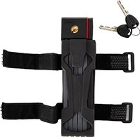 Abus 5700/100 BK SH vouwslot, volwassenen, uniseks, zwart, 100 cm
