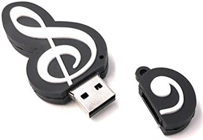 fontein Rust uit Fractie Onlineworld2013 Muzieksleutel in zwart Note muziek Funny USB Stick 8 GB USB  3.0 usb-stick kopen? | Kieskeurig.nl | helpt je kiezen