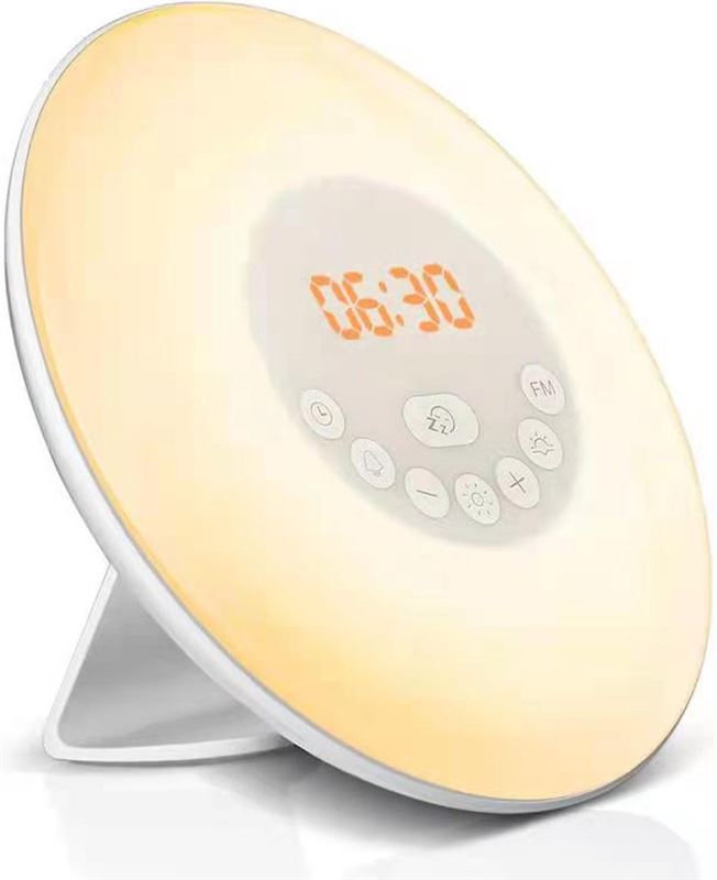 Garpex® Wake Up Light – Wekkerradio – Digitale Wekker – Wekker lamp – Alarmklok – Smart Clock – Draadloos – LED