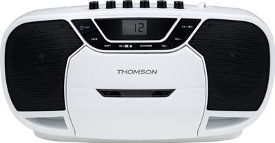 Schiereiland verf troon Thomson RK101CD Draagbare Radio Cassette CD Speler - Wit draagbare radio  kopen? | Kieskeurig.be | helpt je kiezen