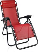Todeco Opvouwbare ligstoel, strandstoel, opvouwbaar, ligstoel met afneembare hoofdsteun, relaxstoel voor buiten, tuin, camping, rood
