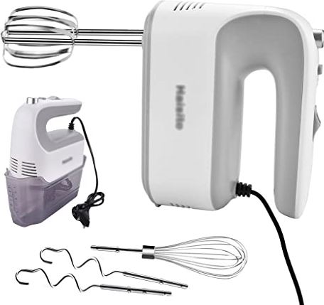 FDSSSSSTTY 350W Electric Hand Mixer 5 Speed Food Blender Handheld Mixer Egg Beater Automatic Cream (Color : A Size : As the picture shows)
