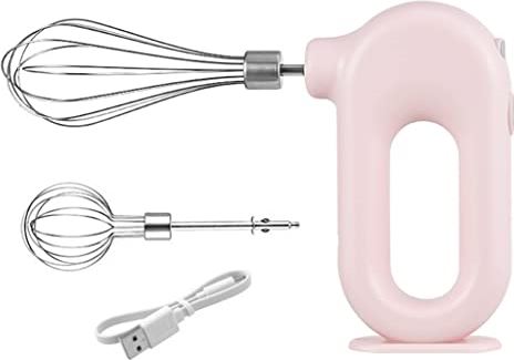 FDSSSSSTTY egg beater Wireless Handheld Charging Whisk Egg Mixer For Baking Tool High Speed Handheld Blender (Color : A Size : As the picture shows) (E As the picture shows)