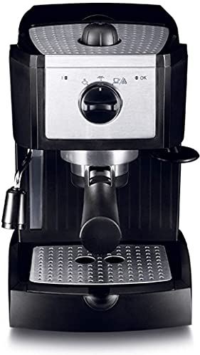 DDHYKL Espressomachine Maker 15 Bar, Capuccino, Opschuimen Melkschuim, 1100W, Capaciteit 1L Verwijderbare lekbak Stoompijpje voor het bereiden van warme dranken