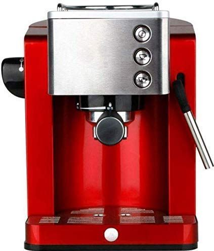 DDHYKL Koffiezetapparaat 15Bar Pomp Espressomachine Halfautomatisch Espresso Koffiezetapparaat Thuis Koffiezetapparaat Commerciële Melkopschuimer Rood