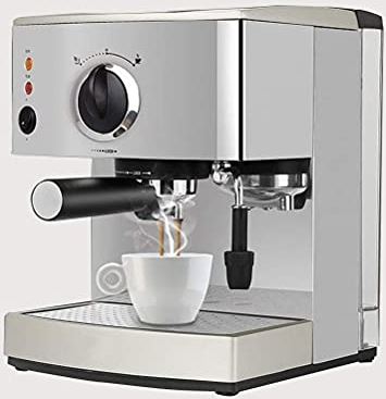 DDHYKL Espressomachine Maker 15 Bar, Capuccino, Melkschuim Opschuimen, 920W, Capaciteit 1.5L Verwijderbare Lekbak Stoompijpje voor Het Bereiden Van Warme Dranken
