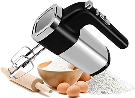 Pictetw Handmixer Elektrisch, 150 W 5-Snelheid Keuken Handheld Mixer voor Whipping Dough Cream Cake Egg Salad Biscuit