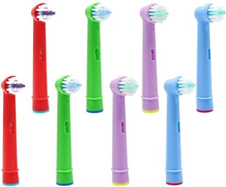 FOUF GGFU Store 4/8 / 12PC Vervanging Kids Kinderen Tandenborstel Hoofden Compatibel met Oral B-10A Pro-Health Stages Elektrische tandenborstel ORAL ZORG, 3D EXCE (Color : 8pcs)