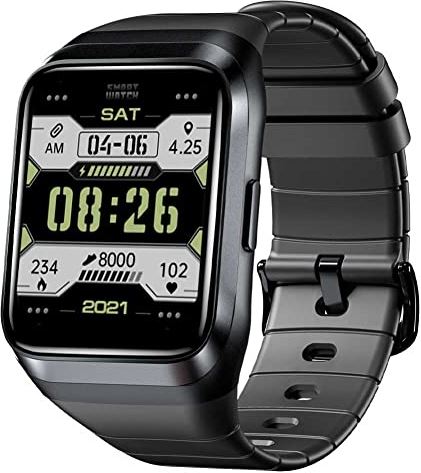 LPMGL Vrouwen Smart Watch, 1,69 inch groot scherm armband, IP68 waterdichte bloedzuurstof hartslagmeter, outdoor fitness mannen sport smart horloge (kleur: rood (zwart)