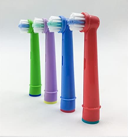 FOUF GGFU Store 4/8 / 12PC Vervanging Kids Kinderen Tandenborstel Hoofden Compatibel met Oral B-10A Pro-Health Stages Elektrische tandenborstel ORAL ZORG, 3D EXCE (Color : 4PCS)