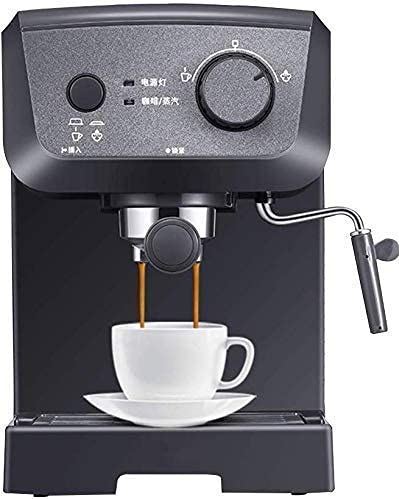DDHYKL Espressomachine Maker 15 Bar, Capuccino, Opschuimen Melkschuim, 1050W, Capaciteit 1,25L Verwijderbare lekbak Stoompijpje voor het bereiden van warme dranken