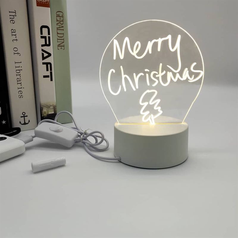 3D Creative Orriez - DIY LED Nachtlamp + stift - Bureaulamp - Sfeerlamp - 3D LED lamp - Vaderdag cadeau