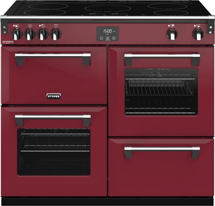 Stoves ST410955 Fornuis DeLuxe 100 cm 4 ovens 5 pit Inductie