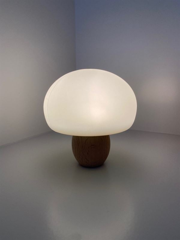 Atmosphera for kids Nachtlampje paddenstoel | kleuren | Houten pootje | USB oplader