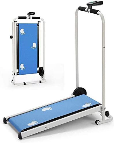 FMOPQ Mini Mechanical Folding Treadmill Manual Running and Walking Machine for Home Exercise Fitness Fitness Equipment Abdominal Dumbbell Leg Training