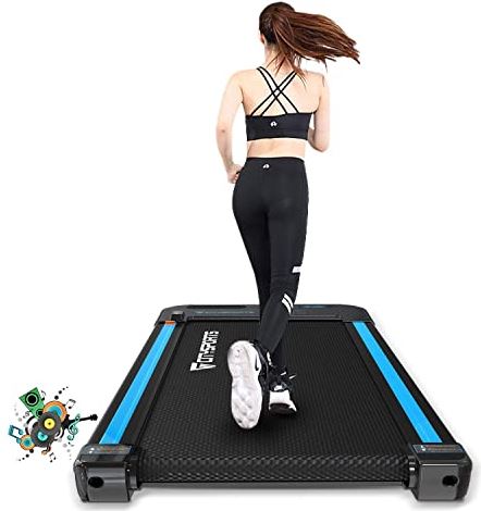 FMOPQ Treadmill 440W Motor Electric Walking Machine Bluetooth Built-in Speakers Adjustable Speed LCD Screen Calorie Counter Ultra Thin and Silent Intend