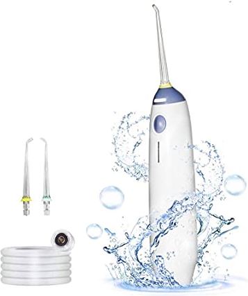 uetgrtarghhtddy Electric Water Flosser, Cordless Dental Oral Irrigator - 3 Modes 2 Jet Tips, for Family Hygiene (IPX6 Waterproof Waterflosser)
