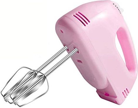 WZXCV Eierklopper 7-Snelheden Verstelbare Schattige Roze Huishoudelijke Blender, Een Goede Hulp Bij Het Bakken