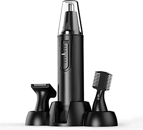 uetgrtarghhtddy 3 in 1 Nose Trimmer Rechargeable Ear and Nose Hair Trimmer for Men and Women Painless Eyebrow Facial Ear Hair Trimmer Clipper, Waterproof Dual Edge Blades for Easy Cleansing