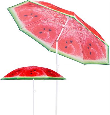 rouw Waakzaamheid erectie springos Parasol | Strand Parasol | Parasols | Opvouwbaar | Kantelbaar |  180 cm | Rood/Groen parasol kopen? | Kieskeurig.nl | helpt je kiezen