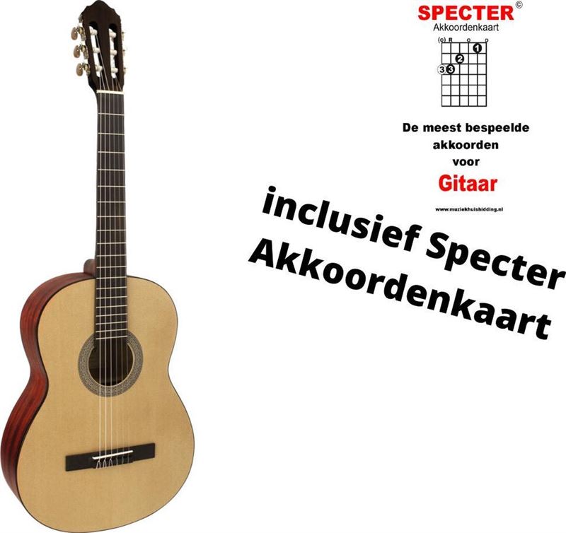 Dusver gesloten solo Cort klassieke gitaar Met handige akkoordenkaart gitaar kopen? |  Kieskeurig.nl | helpt je kiezen