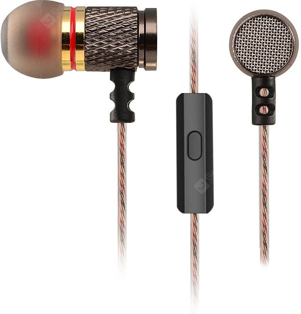 KZ Audio KZ EDR1 - In-ear Oordopjes - Zwart Met microfoon