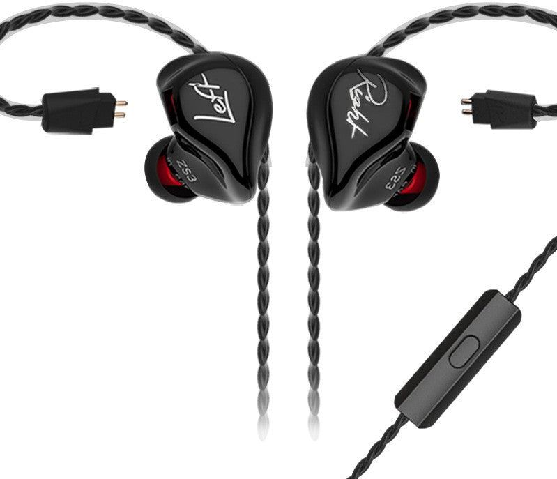 KZ Audio KZ ZS3 - In-ear Oordopjes - Zwart Met microfoon