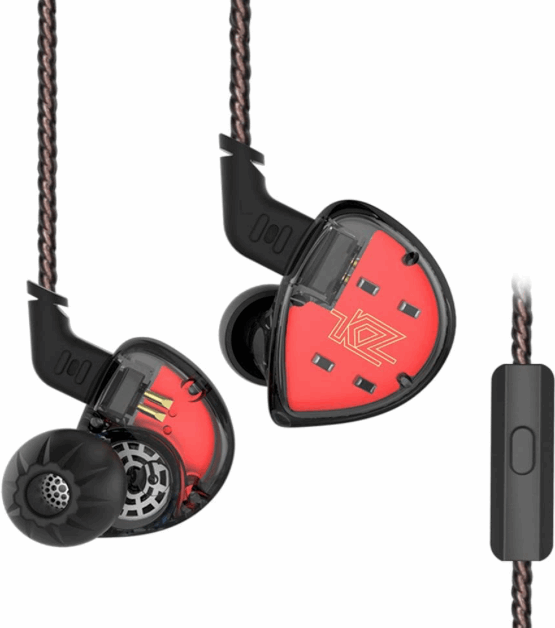 KZ Audio KZ ES4 - 1BA + 1DD In-ear Oordopjes Zwart Met microfoon