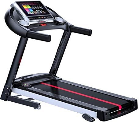 Jrechio Treadmill Huishouden Multifunctionele opvouwbare schokabsorptiewandeling Jogging Machine Ultra rustige binnenloopmachine Home Gym Equipment Max Capaciteit 264lbs zhengzilu