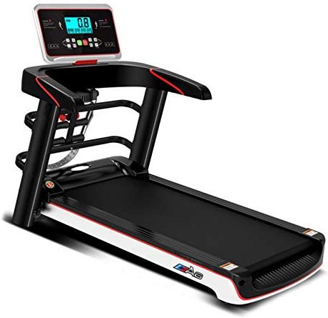 Jrechio Treadmill Multifunctioneel 2. 0HP Opvouwbaar wandelen joggingmachine ultra stil met LCD Display schokabsorptie Running Machine for Home Gym 220 Max Capaciteit zhengzilu
