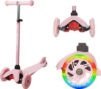 Rockerz Outdoor Kinderstep - Step - Met lichtgevende wielen - In 4 hoogtes verstelbaar - 75° graden stuurbeweging - Ontwikkelt balans en coördinatie - 3+ jaar - Merk: - Kleur: Roze