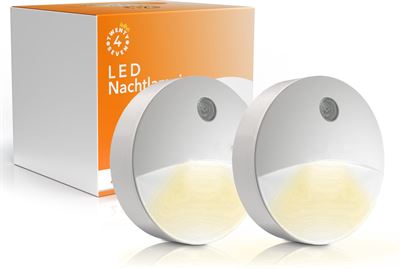 Twenty 4 Seven LED Nachtlampje 2 Stuks - Stopcontact - Nachtlampje Voor Kinderen, Baby & Volwassenen - Kinderkamer - Dimbaar Sensor wekker kopen? | Kieskeurig.be | helpt kiezen