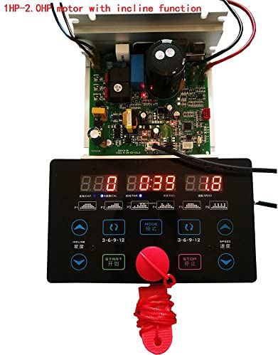 Greendhat Loopband printplaat loopband console display tredmill motor controle board controller 1HP-2.0HP motor (Plug Type : W incline)