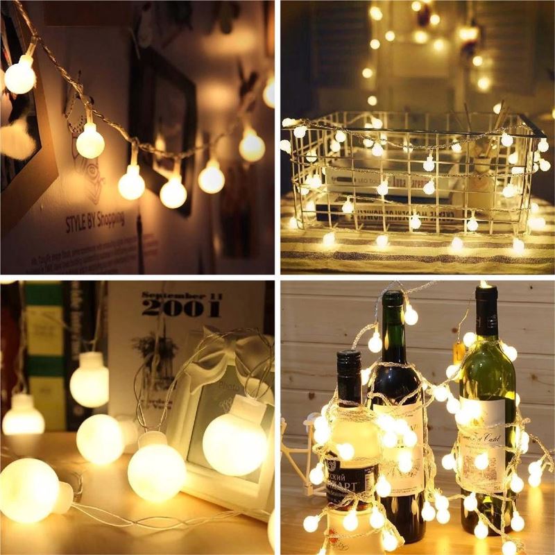 Barbil Lampjes Slinger - Fairy Lights - 10 Meter - 100 LED Lampjes - Warm Wit - Lichtslinger - Kerstverlichting - Sfeerverlichting Binnen - Tuinverlichting Lichtsnoer met usb-aansluiting